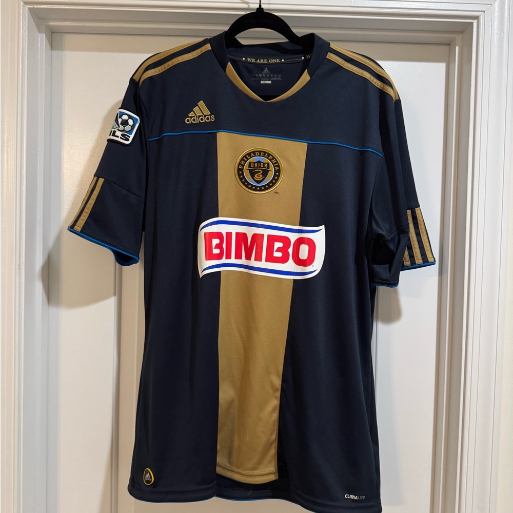 Adidas Philadelphia Union Navy and Gold Soccer Jersey